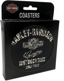 H-D Premium Coaster Set